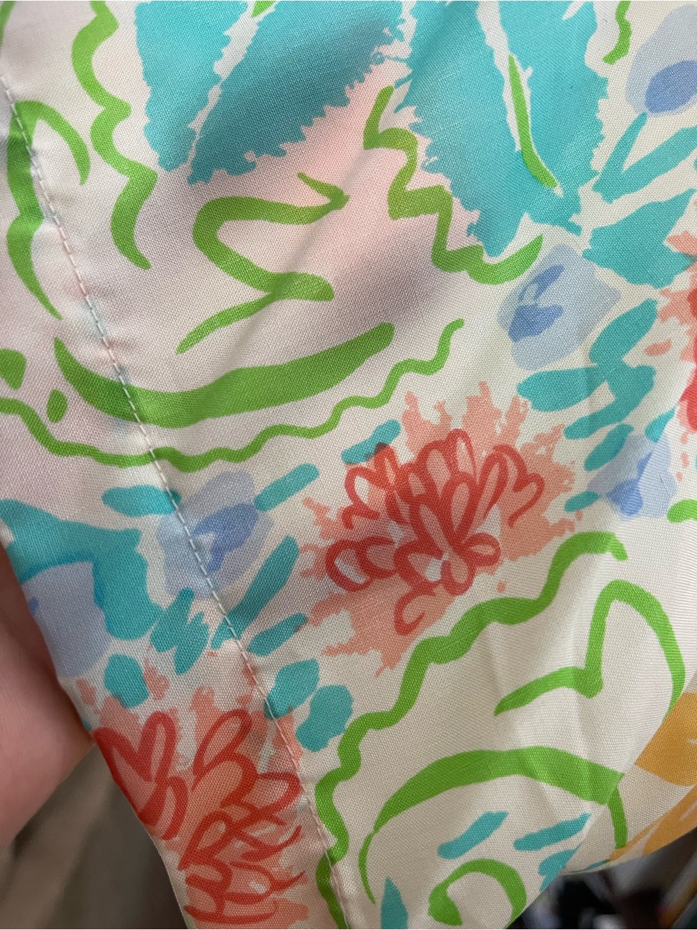 Jerry Regenbogen Dress 14 100% Pure Silk White Midi Floral Watercolor 80’s 90’s - Picture 15 of 16